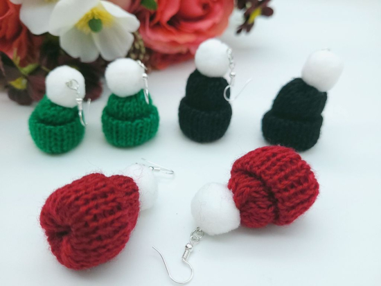 MINI Pudelmützen Ohrringe
